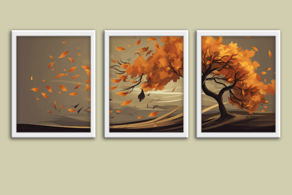 Download Fall Tree Panorama Gallery Wall Prints - Fall Collection