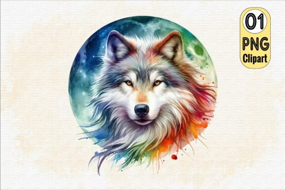 Download Watercolor Wolf Clipart PNG - Wolf clipart Collection