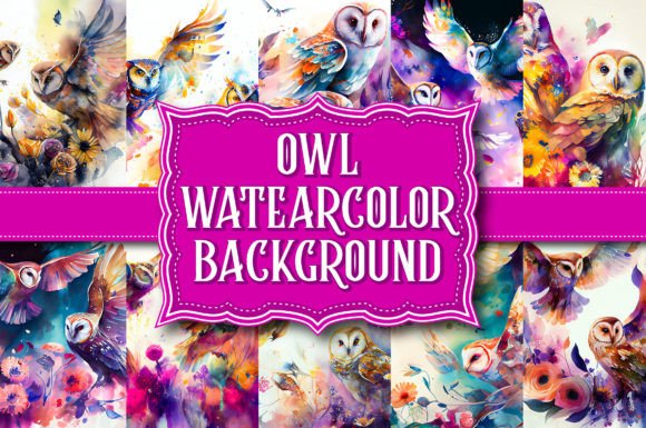 Download Owl Watercolor Background - Premium Resources